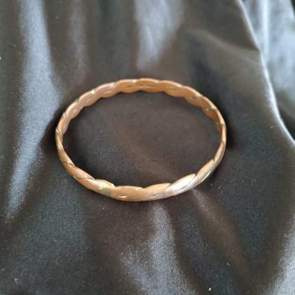 VINTAGE - Brass Bangle Bracelet from Mexico - Picture 1 of 5